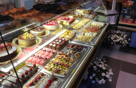 Pastelería Guadalajara vitrina de pasteles